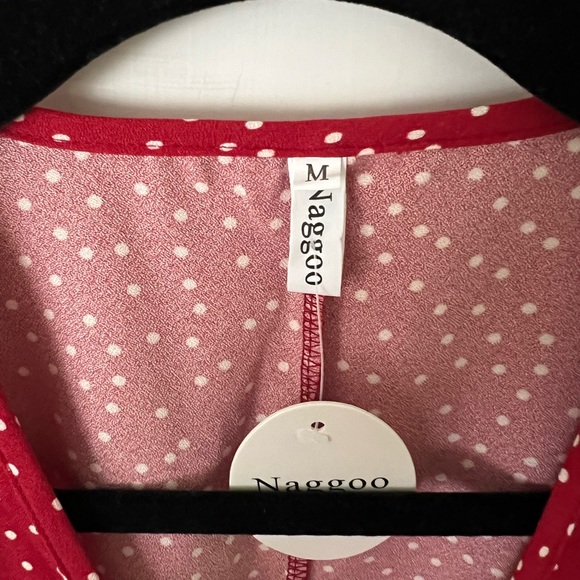 Nagoo Wrap Dress Red - Medium - Picture 5 of 5